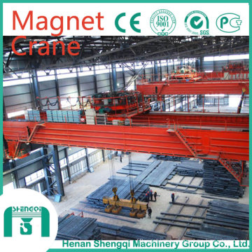 2016 Shengqi Manufacturer 20 Ton Lifting Magnet Overhead Crane